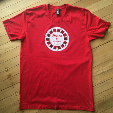 Mens Red Nelson Viewfinder Tee