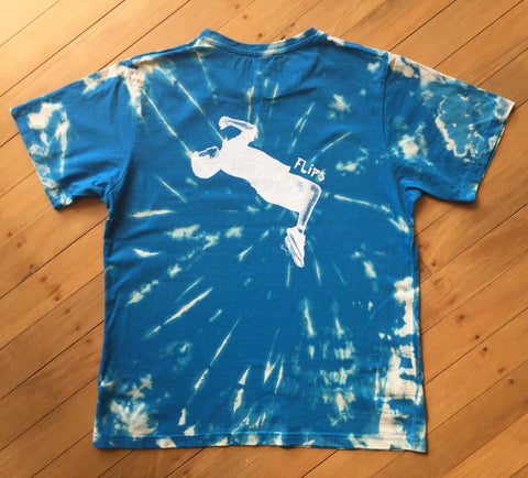 Kids Blue Tie-Dye Flips T-shirt