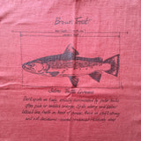 Brown Trout Fishing T-Shirt Brick