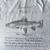 Brown Trout Fishing T-Shirt Blue