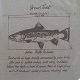 Brown Trout Fishing T-Shirt Blue